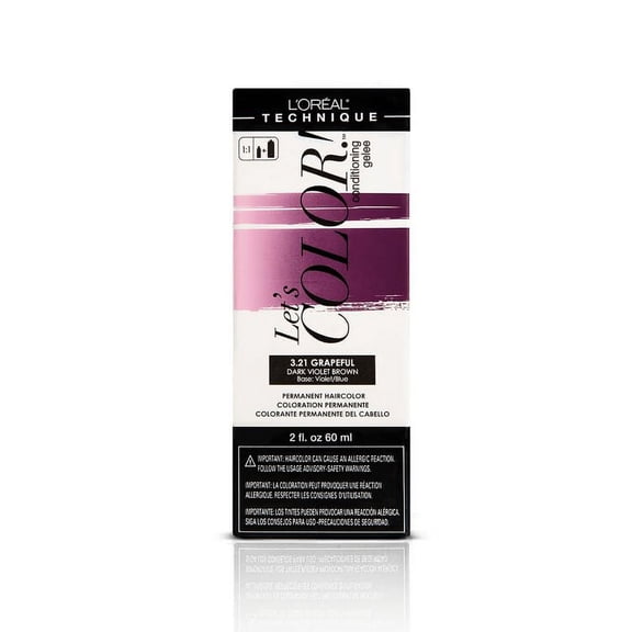 L'Oreal Let's Color! Permanent Haircolor (2 oz) - 3.21 Grapeful