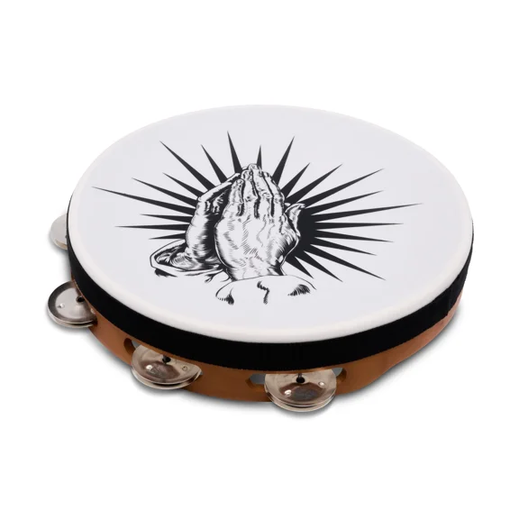 LP 10" Praying Hands Tambourine, Natural