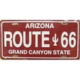 thumbnail image 1 of LP - 105 AZ Arizona Novelty Route 66 License Plate - A3075, 1 of 1