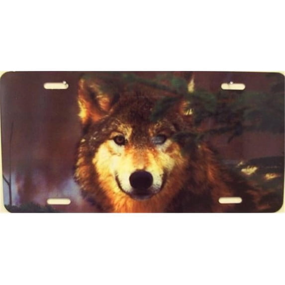 LP - 1189 Wolf License Plate - AB029