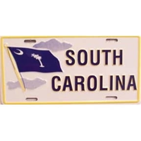 LP-1289 SC South Carolina Flag License Plate- 80