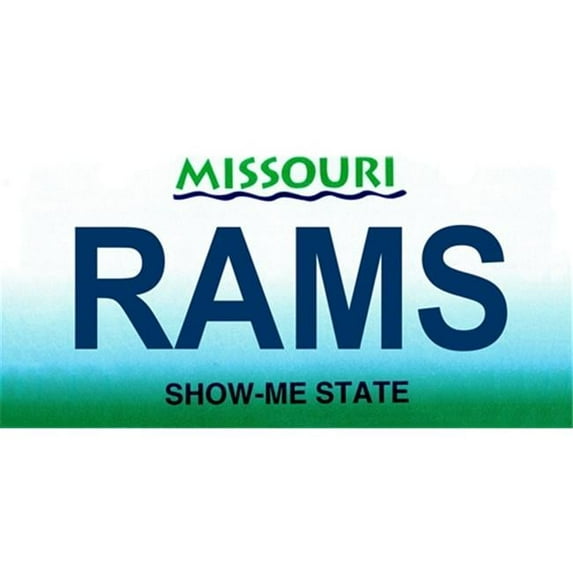 LP-2050 Missouri State Background License Plates- Rams