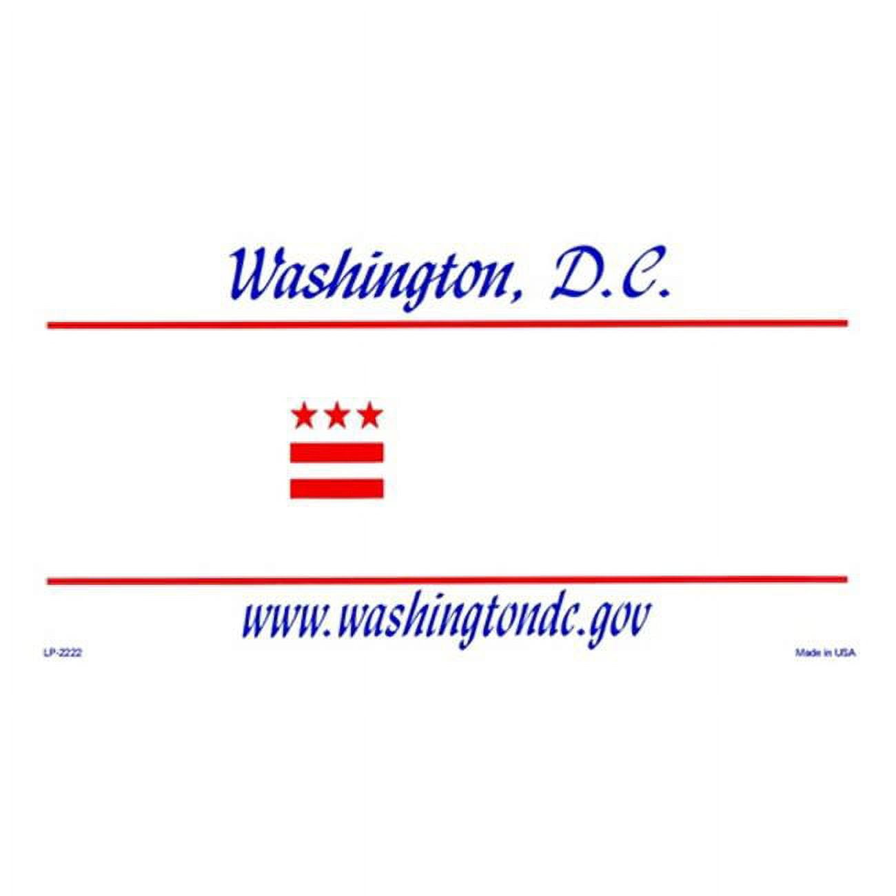 LP-2222 Washington DC State Background Blanks Flat- Automotive License