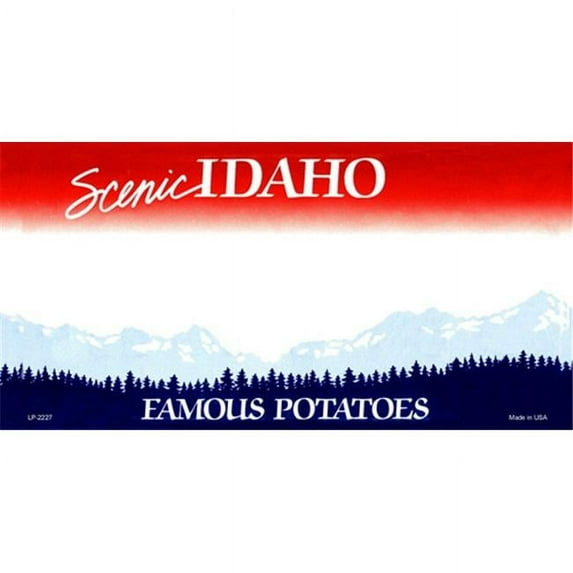 LP-2227 Idaho State Background Blanks Flat- Automotive License Plates Blanks for Customizing