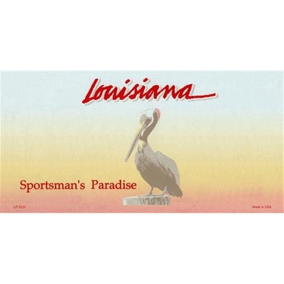 LP-2233 Louisiana State Background Blanks Flat- Automotive License Plates Blanks for Customizing