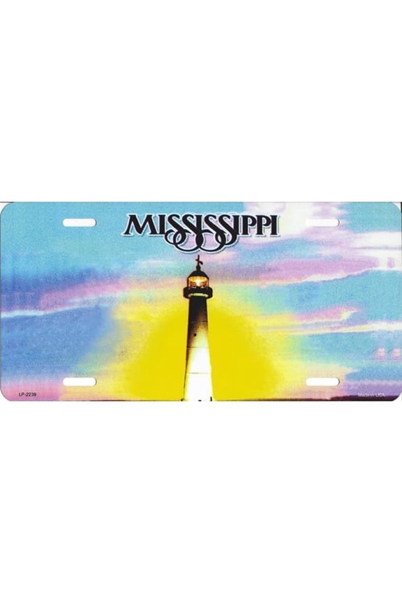 LP-2239 Mississippi State Background Blanks Flat- Automotive License Plates Blanks for Customizing