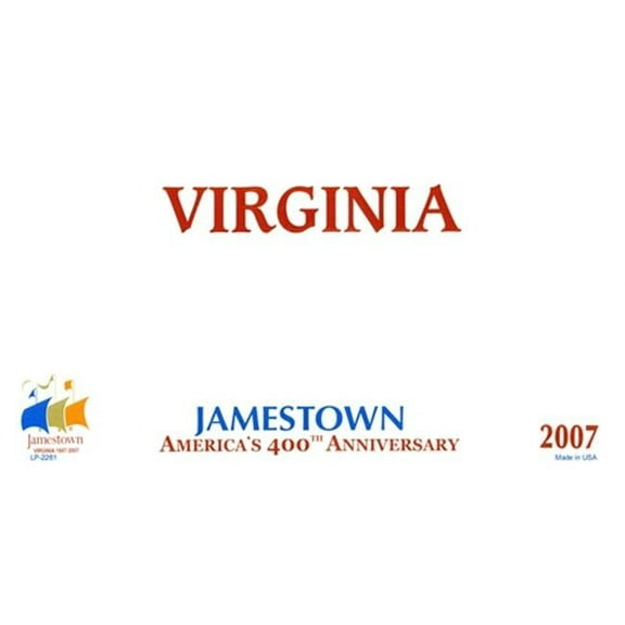 LP-2261 Virginia State Background Blanks Flat- Automotive License Plates Blanks for Customizing