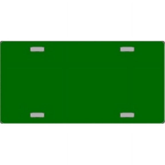 LP-2364 Green Solid Flat Automotive License Plates Blanks for Customizing