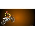 thumbnail image 1 of LP-2381 Dirt Bike Rider Offset Flat License Plates Tags, 1 of 1