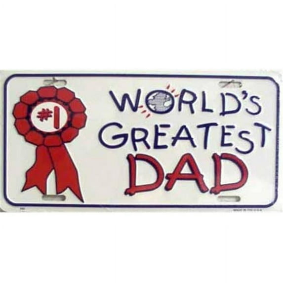 LP - 403 World s Greatest Dad License Plate - 886