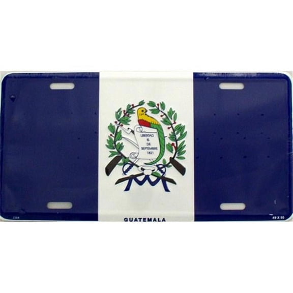 LP - 488 Guatamala Flag License Plate - 2384