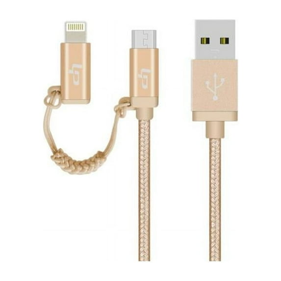 LP 70200GD Micro USB V2.0 data Cable 3.3 ft.- Golden