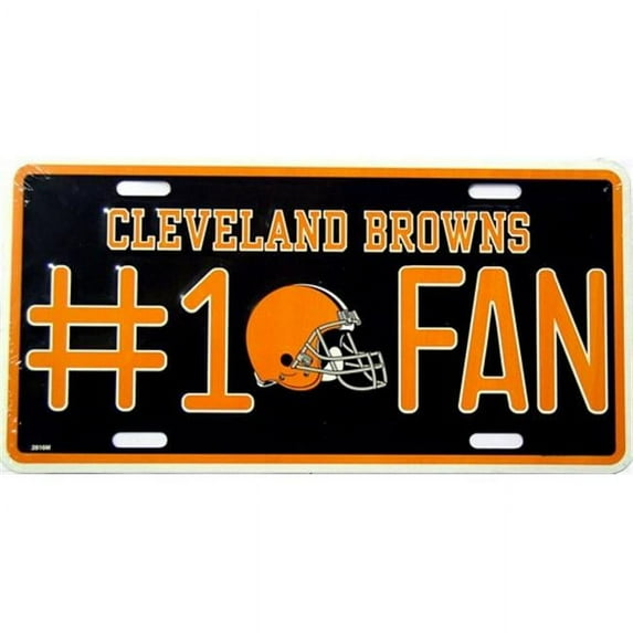 LP - 744 Browns No. 1 Fan License Plate - 2810M