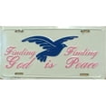 thumbnail image 1 of LP - 849 Finding God Is Finding Peace License Plate - White - 2263, 1 of 1