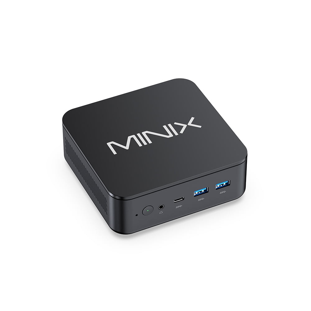 LP AMD Ryzen 5 6600H Mini PC with Windows 11 Pro (64-bit), 16GB LPDDR5 Memory, Triple 4K@60Hz Output, Universal Power Adapter MINIX NGC NR660