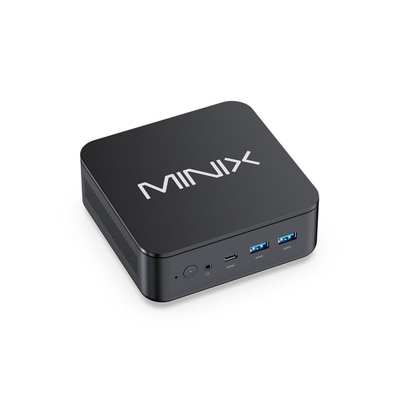 LP AMD Ryzen 5 6600H Mini PC with Windows 11 Pro (64-bit), 16GB LPDDR5 Memory, Triple 4K@60Hz Output, Universal Power Adapter MINIX NGC NR660