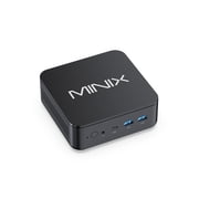 LP AMD Ryzen 5 6600H Mini PC with Windows 11 Pro 64-bit, 16GB LPDDR5 Memory, Triple 4K@60Hz Output, Universal Power Adapter MINIX NGC NR660