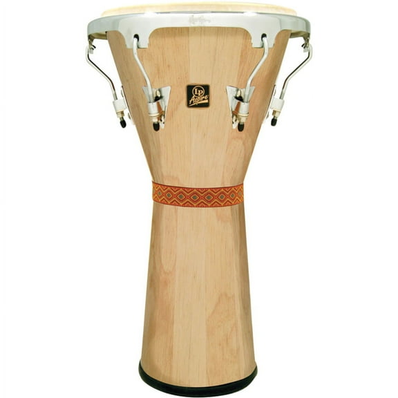 LP Aspire Tunable Djembe, Natural/Chrome