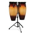 thumbnail image 1 of LP Aspire Wood 10" & 11" Conga Set with Double Stand, Vintage Sunburst/Black, 1 of 5