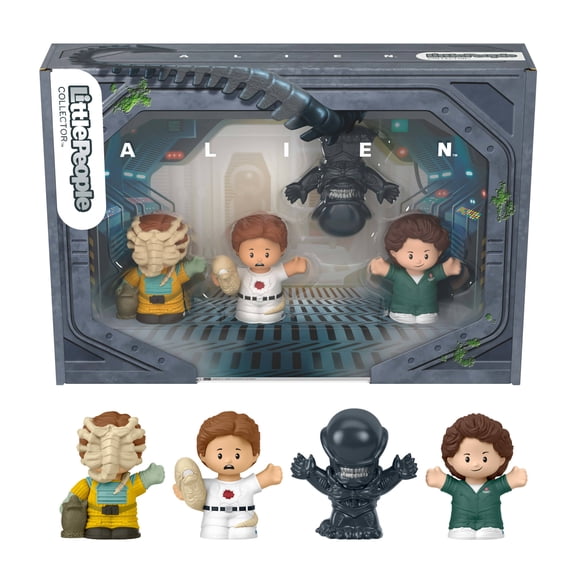 Little People Collector Alien Movie Special Edition Set for Sci-Fi Fans, 4 Figures
