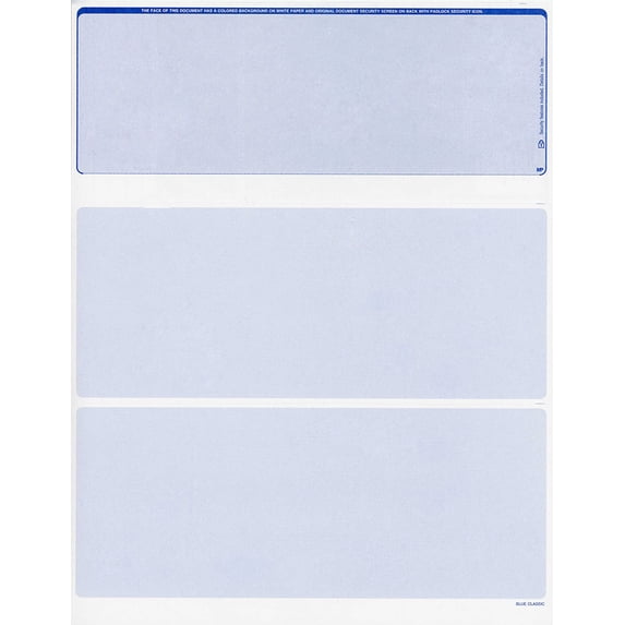 Blank Computer Checks