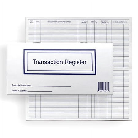 LP Checks Easy-to-Use 2021-22-23 Calendar Transactions Checking Book, 3" x 6"