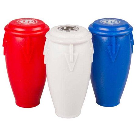 Latin Percussion Conga Shaker Set, Red, White, Blue