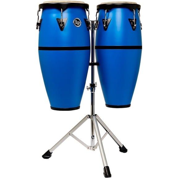 Latin Percussion Discovery II Ultralight Conga Set, Race Car Blue