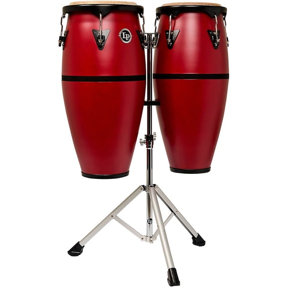 Latin Percussion Discovery II Ultralight Conga Set, Red