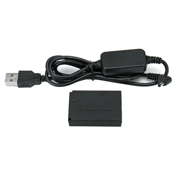 LP-E12 Dummy Battery DC Drive Power Adapter Kit for Canon EOSM, M2, M10, M50, M100, M200, M50 Mark II