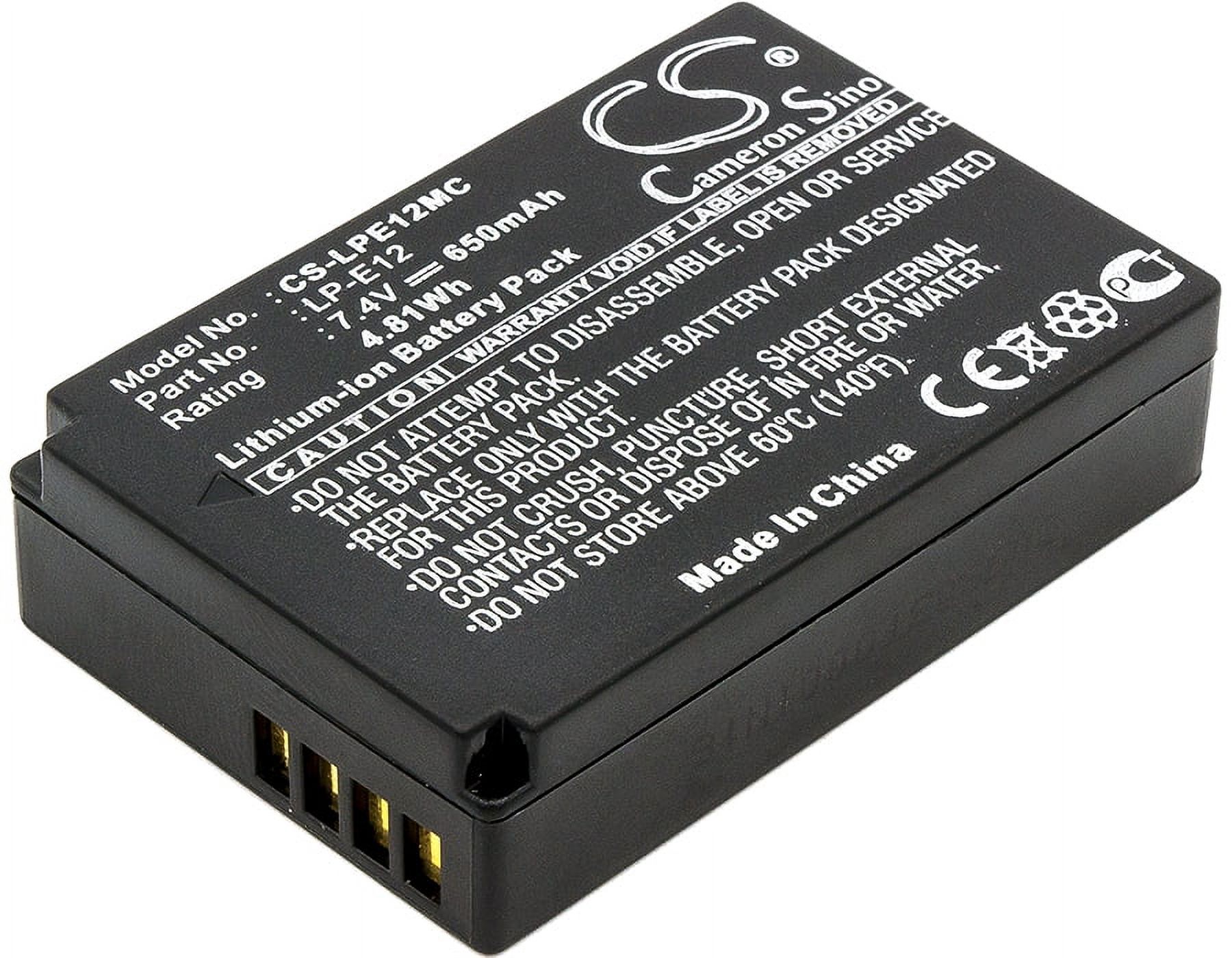 BM 2x LP-E12 Batteries For Canon EOS M/M2/M10/M50/M100 – 1100mAh Li-Ion – BM Premium