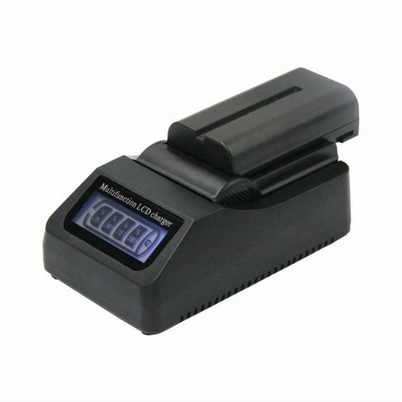 LP-E6/LP-E6N Battery Charger with LCD Screen, Fast AC Charger for 5D Mark IV/III/II, 5DS, 6D, 6D Mark II, EOS R, R5, R6, 70D, 80D, 90D, 7D, 7D Mark II DSLR Cameras