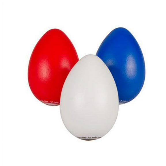Latin Percussion Egg Shaker Trio, Red, White and Blue