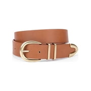LP | LP by Linea Pelle Women's Casual Double Keeper Belt, Cognac