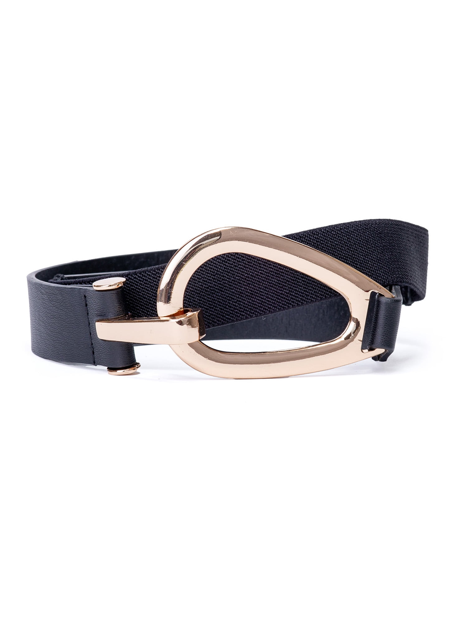 Linea Pelle Metal Detail Black Belt