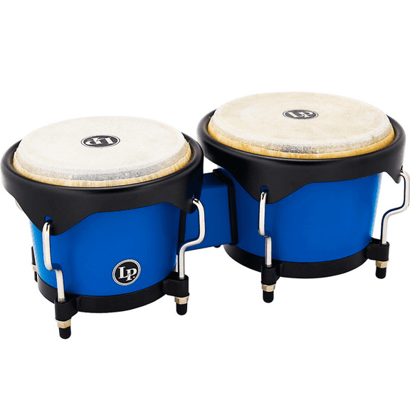 LP LP601D-DB-K Discovery Series Bongos with FREE BAG - Race Blue Black