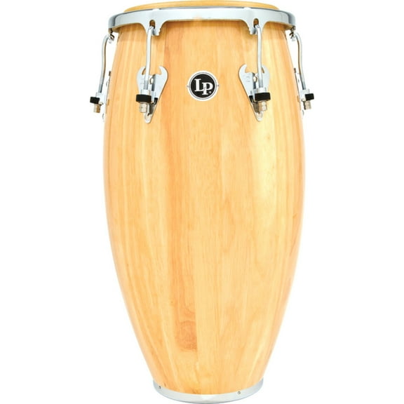 LP Matador 12-1/2" Wood Tumbadora, Natural/Chrome