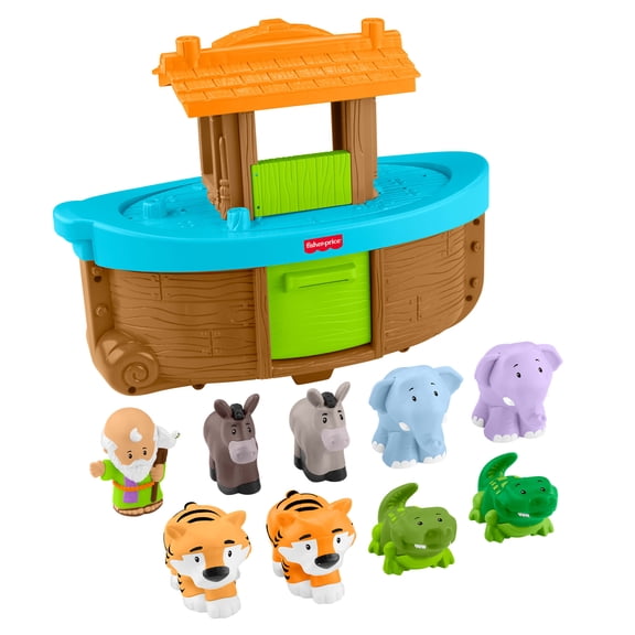 Fisher-Price Little People Noahs Ark Playset with 9 Figures for Toddlers & Kids