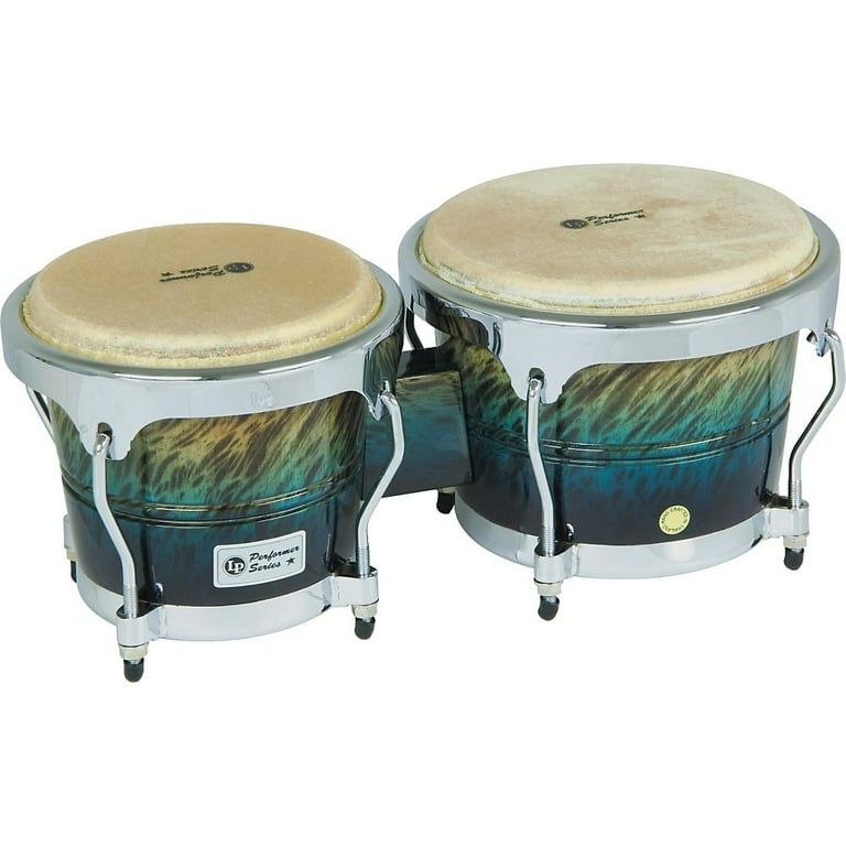 【LP Performer Series Bongos ナチュラル】本体のみ LP Performer Series Bongos With Chrome Hardware Green Fade