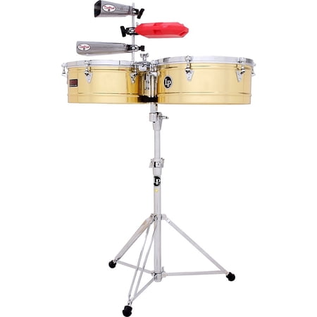 Latin Percussion LP1314-B Prestige Timbales - 13" & 14" Brass Shells