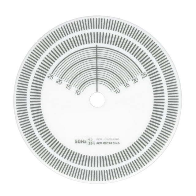 LP Record Player Strobe Disc Calibration Tachometer for 33RPM 45RPM