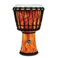 thumbnail image 1 of LP World Rope-Tuned Circle Djembe, 7 in. Orange Marble, 1 of 4