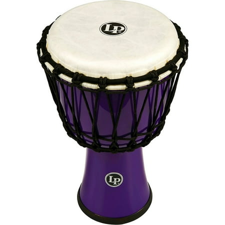 LP World Rope-Tuned Circle Djembe, 7 in. Purple