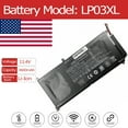 thumbnail image 1 of LP03XL Battery for HP TPN-C122 15-ae000 15-ae000 04072-241 804072-54 LP0304 805094-005 807211-121 807211-221 807211-241 804072-541, 1 of 6