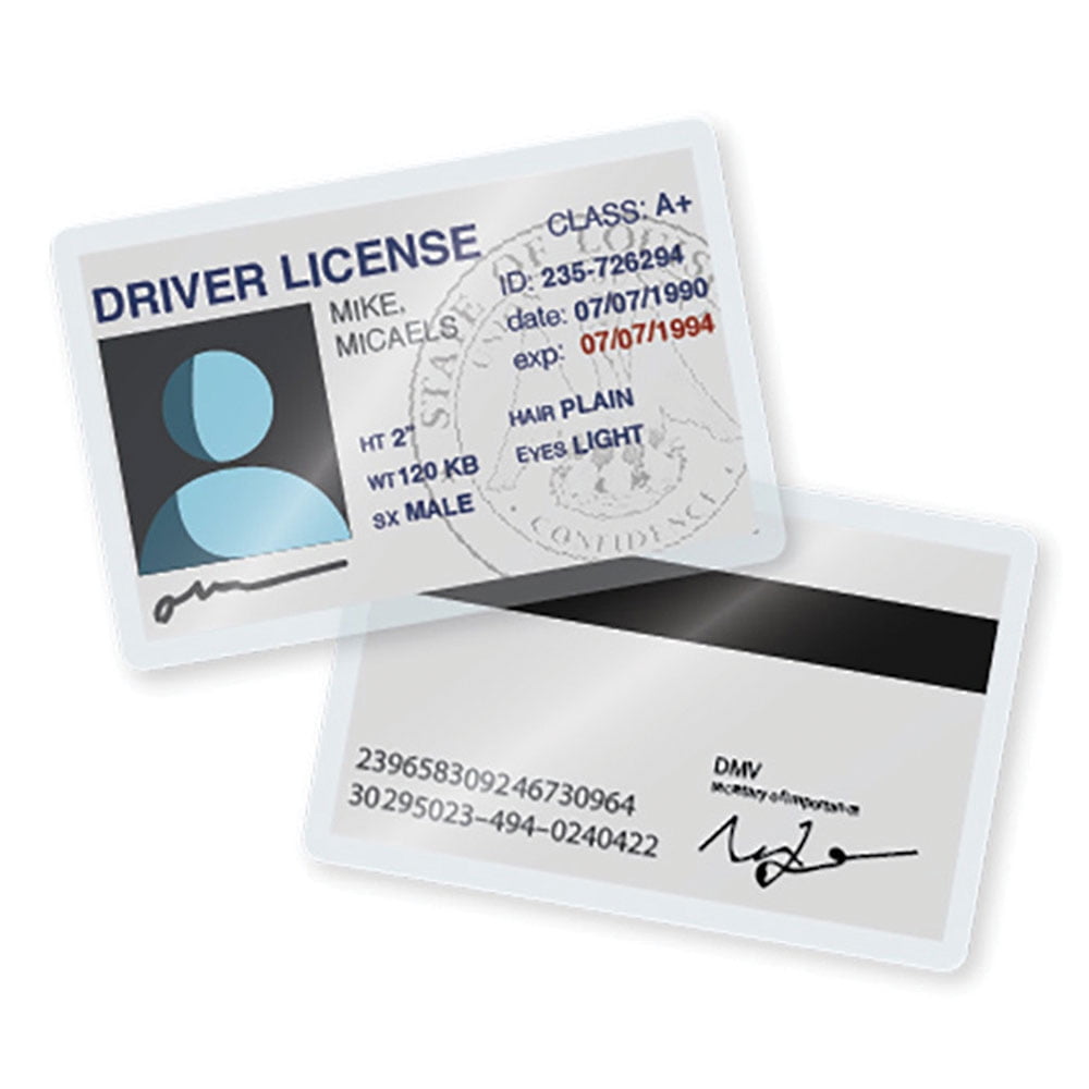 LP05DLC - TruLam Thermal Laminating Pouches 5 Mil 2-3/8 in x 3-5/8 in (Drivers License Size) - 500/Box
