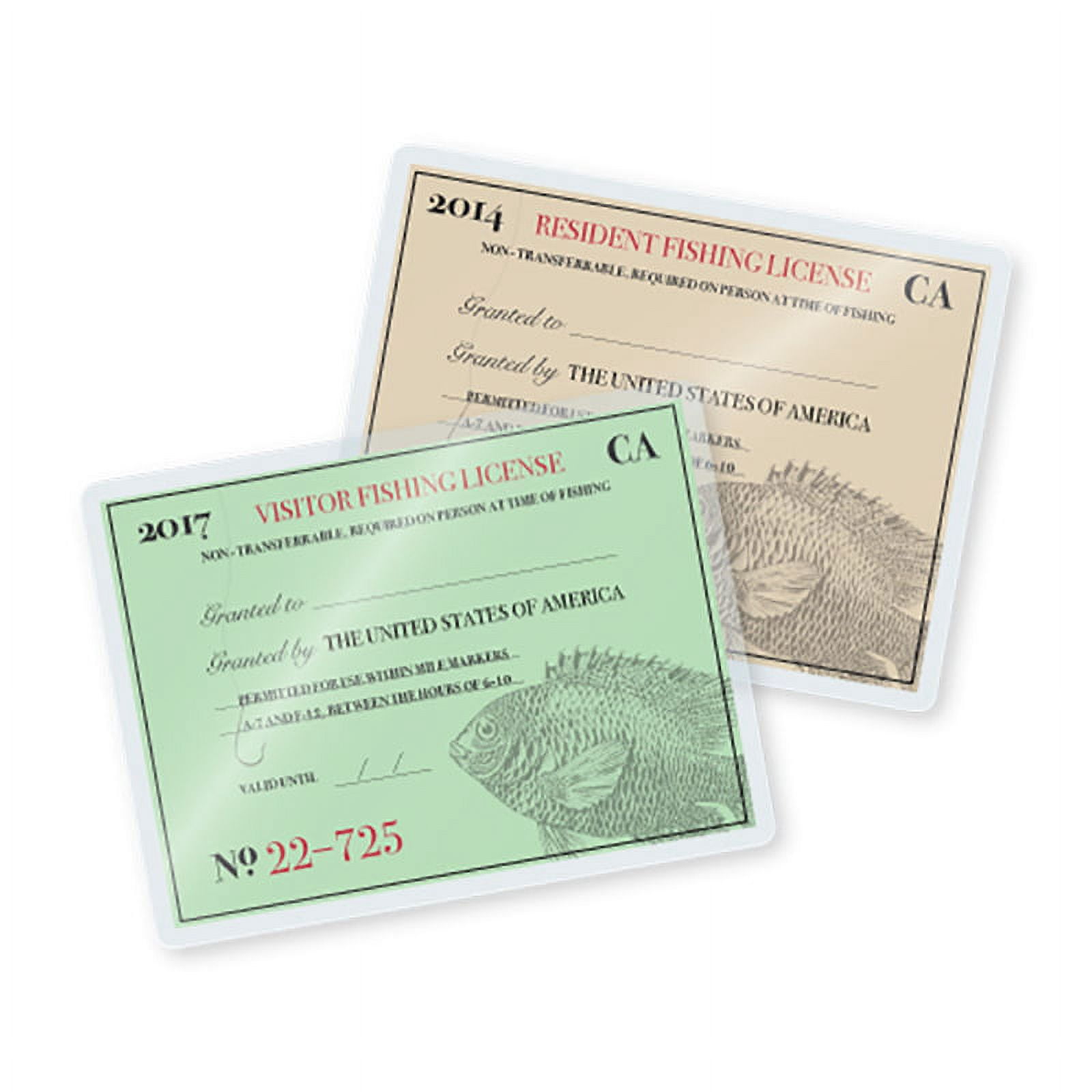 LP05HNT - TruLam Thermal Laminating Pouches 5 Mil 3 in x 4 in (Hunting and Fishing Card Size) - 500/Bx