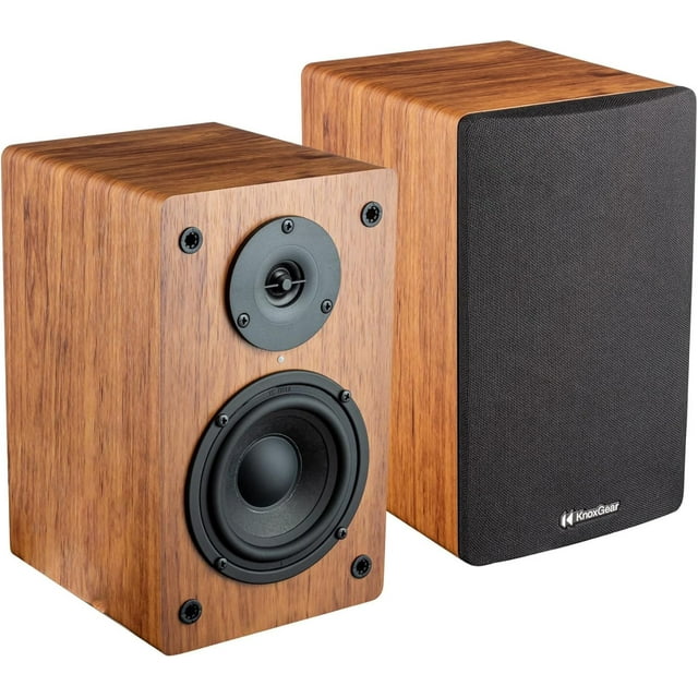 Powered Bookshelf Speakers For Turntable LP1 Powered Bluetooth Bookshelf Speakers Pair - Turntable, Record
