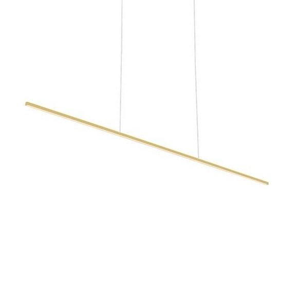 LP18260-BG-Kuzco Lighting-Vega Minor - 42W LED Linear Pendant-0.5 Inches Tall and 0.5 Inches Wide-Brushed Gold Finish