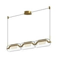 thumbnail image 1 of LP28543-BG-Kuzco Lighting-Hilo - 29W LED Linear Pendant-6.88 Inches Tall and 4.75 Inches Wide-Brushed Gold Finish, 1 of 1