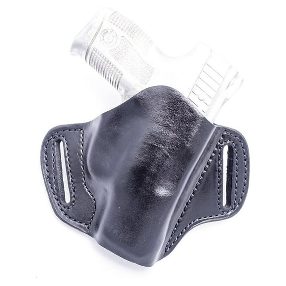 LP2XDSC (Black-Right) Full Grain Heavy Leather OWB Open Carry Pancake, Side Carry Belt Holster for Armory XD Subcompact 9mm, .40S&W. Also fits 3" XD MOD.2! Handcrafted in USA.